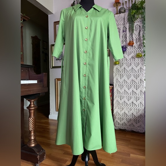 Vintage inspire Green dress - Picture 8 of 13